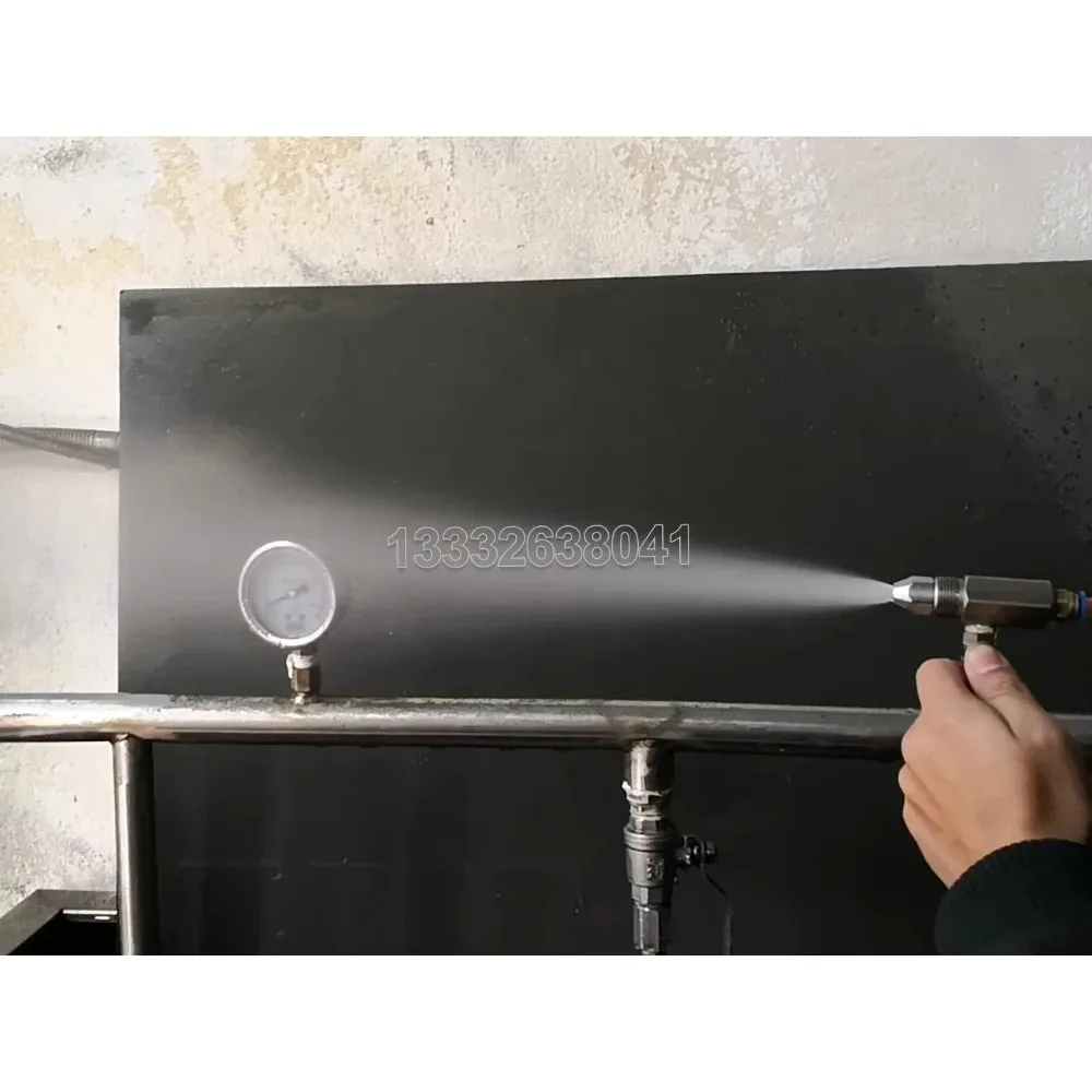 Ultrasonic Air Atomizer Spray Nozzle Dry Fog Super Fine Mist Air Atomizing Nozzle30° 60° 80° Dust Removal SS304 Stainless Steel