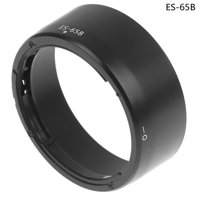 AA58 ES65B Camera Lens Hood ES-65B Sun Shade Cover for Canon EOS R RP R5 R6 with RF 50mm F1.8 STM