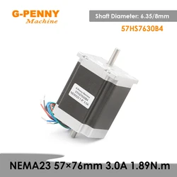 Nema23 57x76mm 3.0A Double Shaft Stepper motor 1.89N.m CNC for router engraving milling machine 3D printer