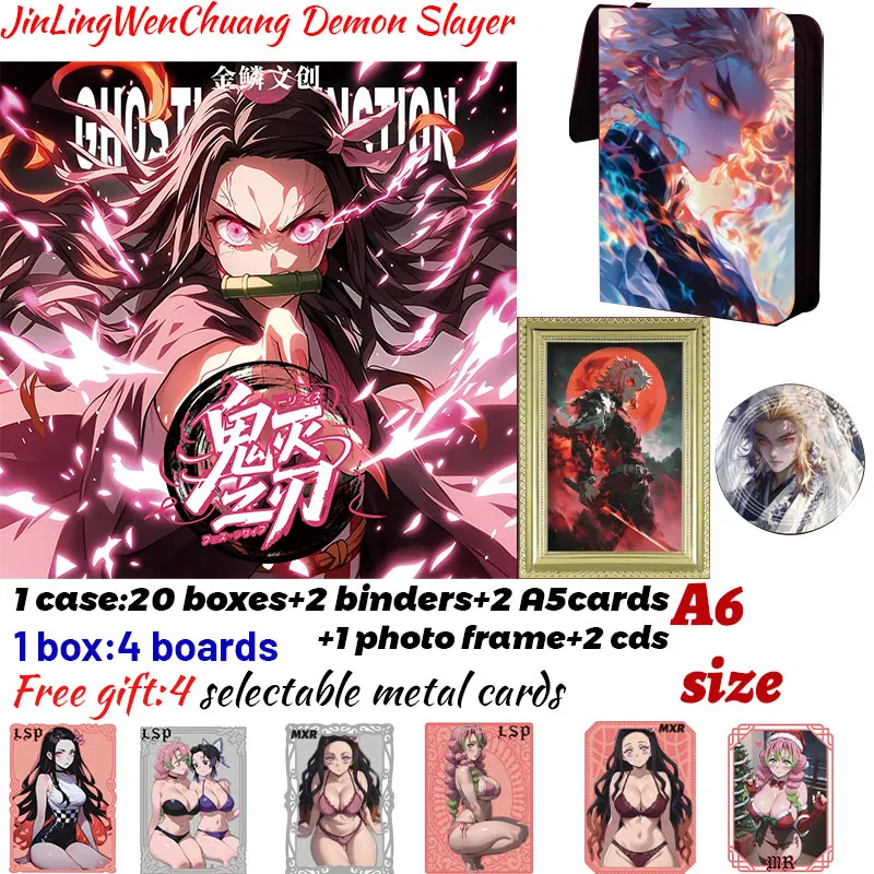 

Новейшая коллекционная карта JinLingWenChuang Demon Slayer A6 Borads Shinobu, японское аниме, коллекция Mitsuri, подарок для хобби