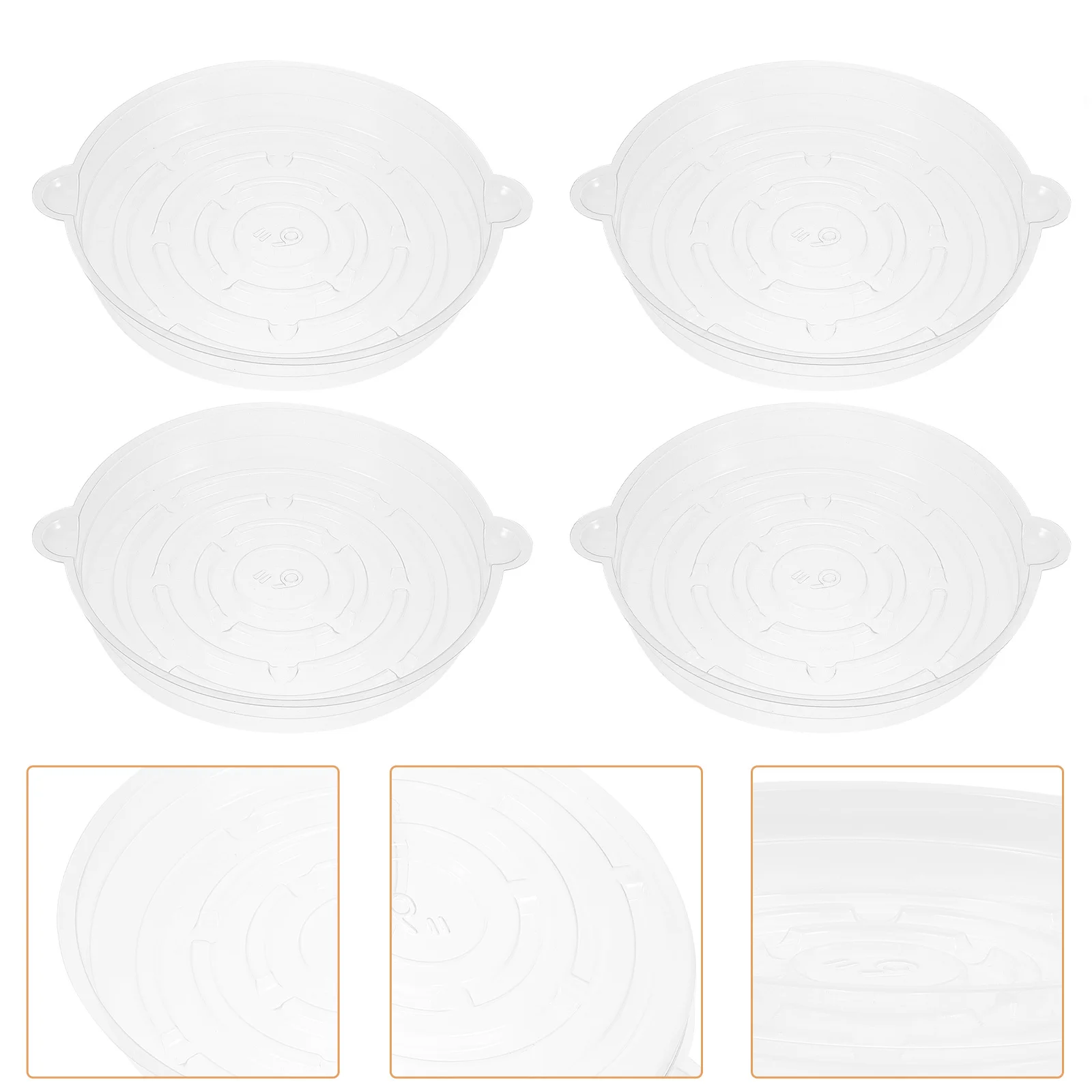 

10Pcs Plastic Plant Saucers Heavy Duty Wear Resistant Planter Drip Trays for Potted Plants Water Collection Tray for Home Garden