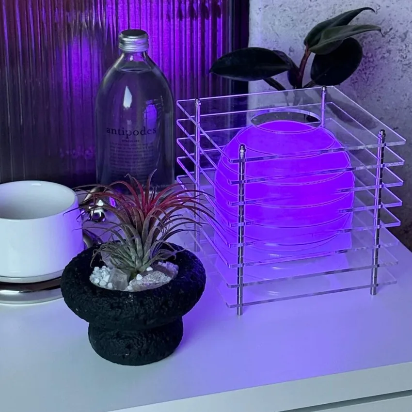 DIY Acryl Tausend Schicht Lampe Mond Lampe Desktop Dekoration Ausgesetzt Atmosphäre Licht Zimmer Requisiten Wohnkultur Nachtlicht Geschenke