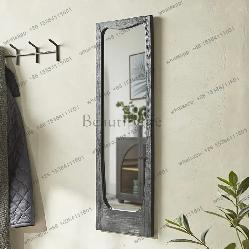 Medieval full-body mirror floor-to-ceiling rectangular mirror in the living room