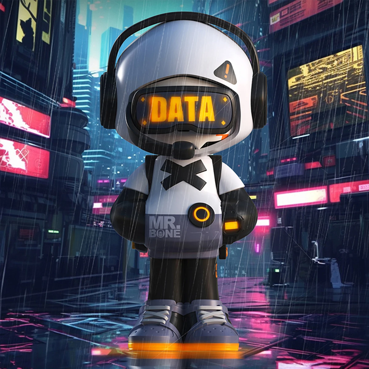 HIPLAY MR.BONE Mini 2-generatie Times Travel Series Set Box Blind Box-figuur