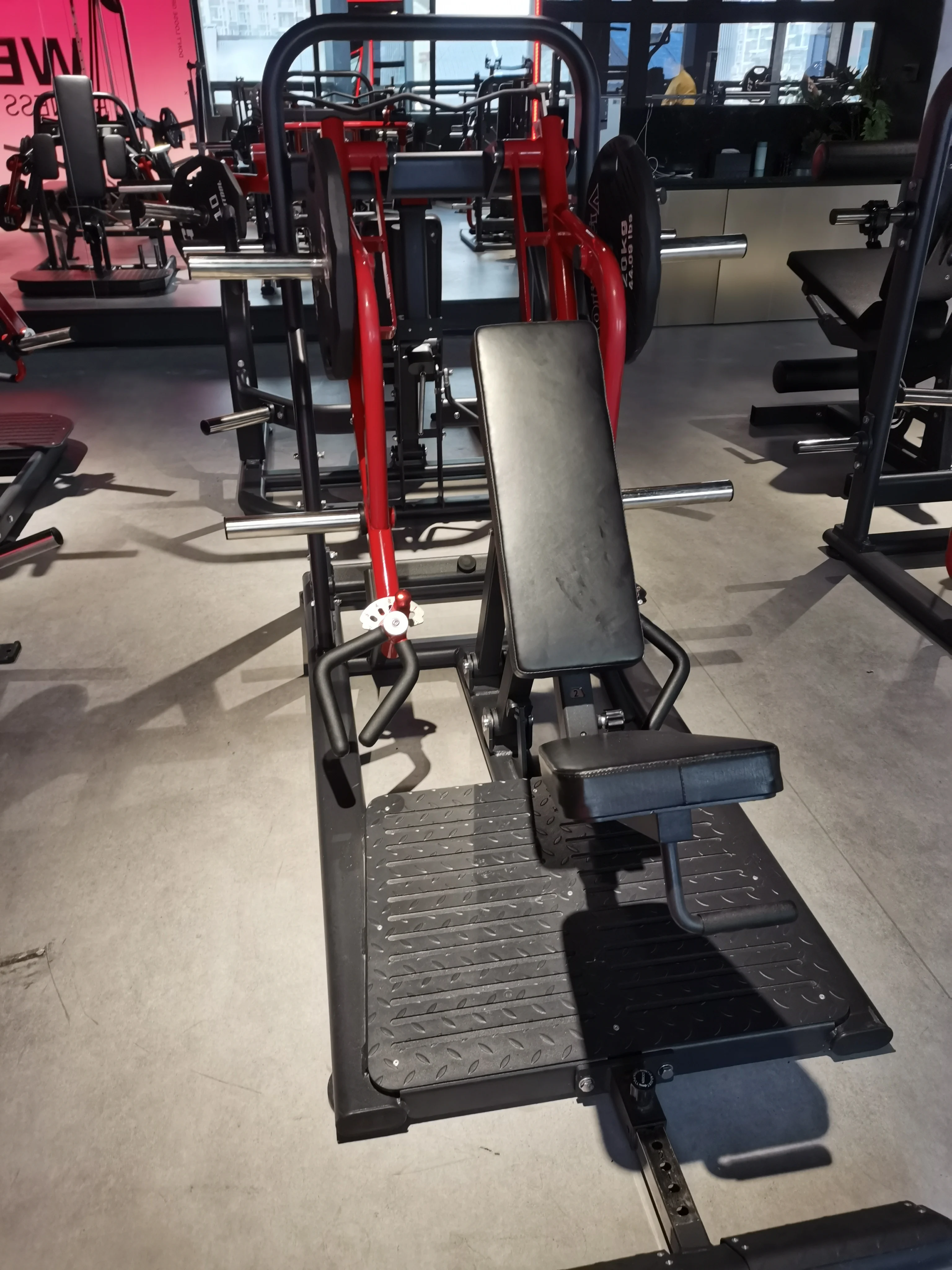 Chinese Commercial Fitness Equipment Plate-Loaded Curl Trainer Dual Independent Arms Prone Back Trainer Steel Safety