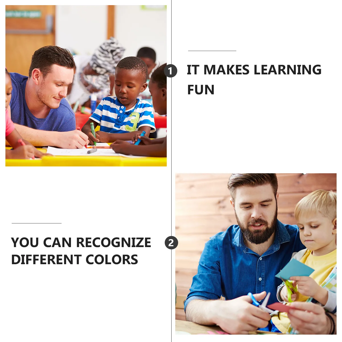 英語単語ウォールチャート 幼児教育ポスター 子供向け早期学習 色認識教育ウォールチャート