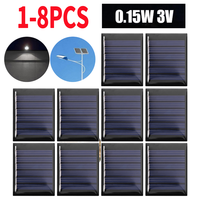 0.15W 3V Mini Solar Panels Portable Solar Battery 1-8 Pcs Charging Module 40 X 30mm For DIY Lighting System Cells Charger Board