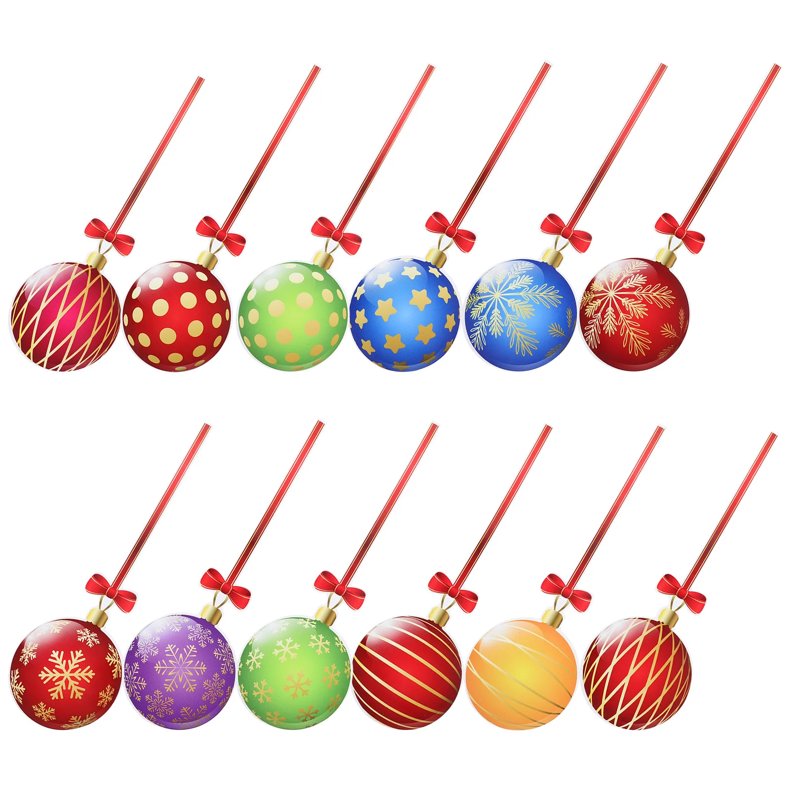 

12Pcs Christmas Refrigerator Magnets Detailed Craftsmanship Not Easy to Fall Holiday Themed Fridge Decor Gifts