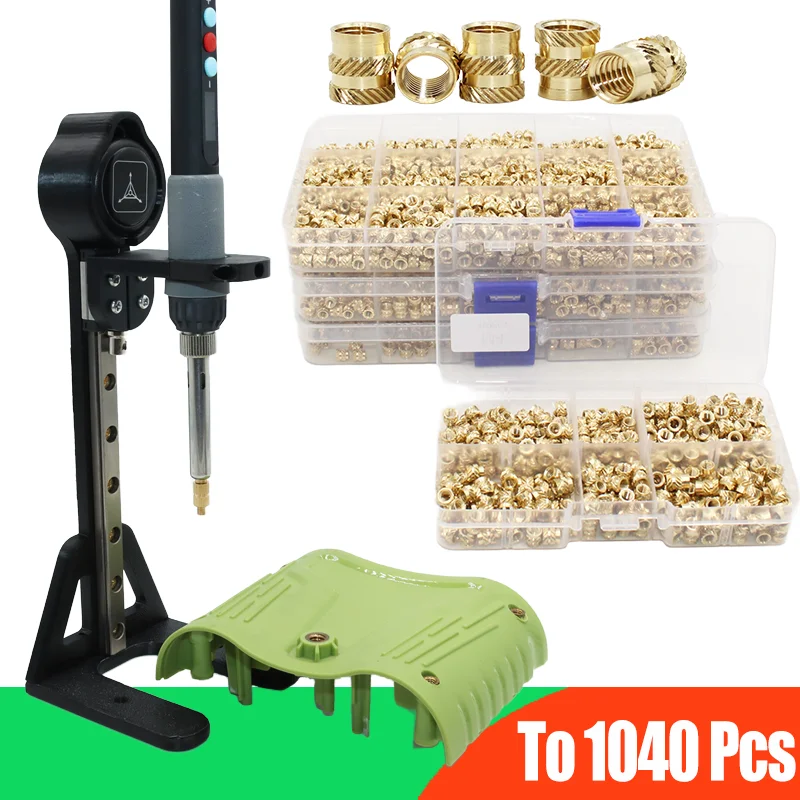 

Threaded Brass Insert Nut 3d Printing Tool M2 M3 M4 M5 Heat Set Insertion Soldering Iron Kit Hot Melt Knurled Nut for Plastic PC