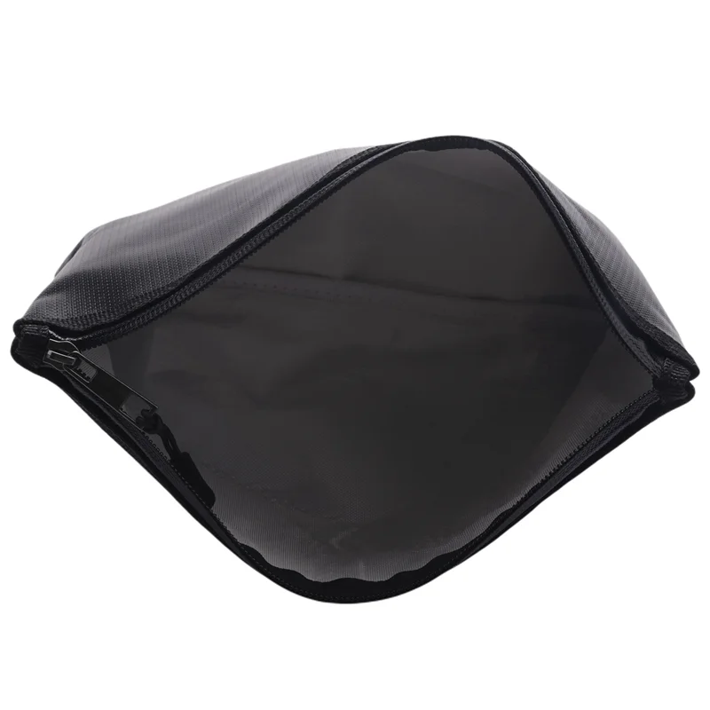 6X 내화성 돈 안전 문서 가방. 실리콘 코팅 방화 및 방수 안전한 현금 가방. 내화성 안전 보관