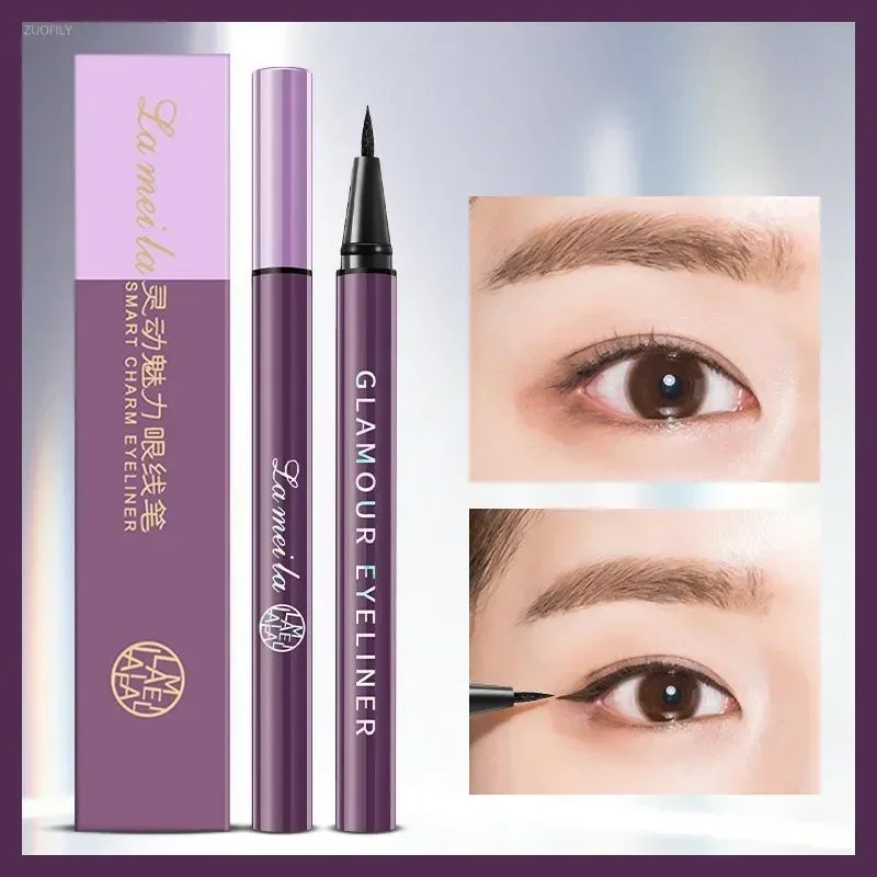 リキッドアイライナーペンシル,ブラック,防水,速乾性,滑らか,長持ち,超薄型,ソフト,ナチュラル,汚れ防止