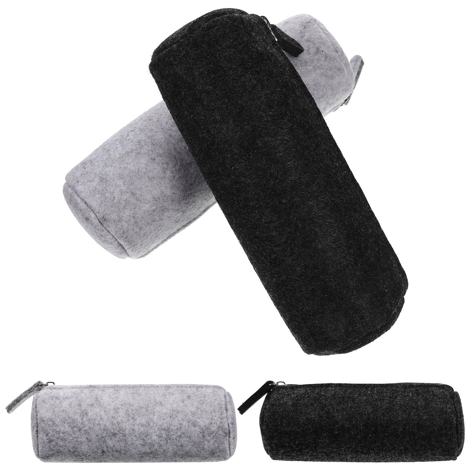 4Pcs Student Bleistift Tasche Filz Multi-Funktion Schreibwaren Fall Zipper Tragbare Bleistift Beutel Multi-Funktion Schreibwaren Fall