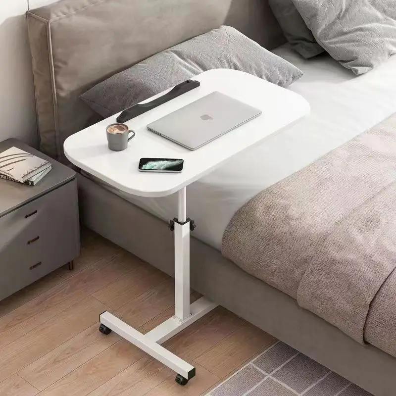 Laptop Desk Rotates Moves with wheel Small Bedside Table