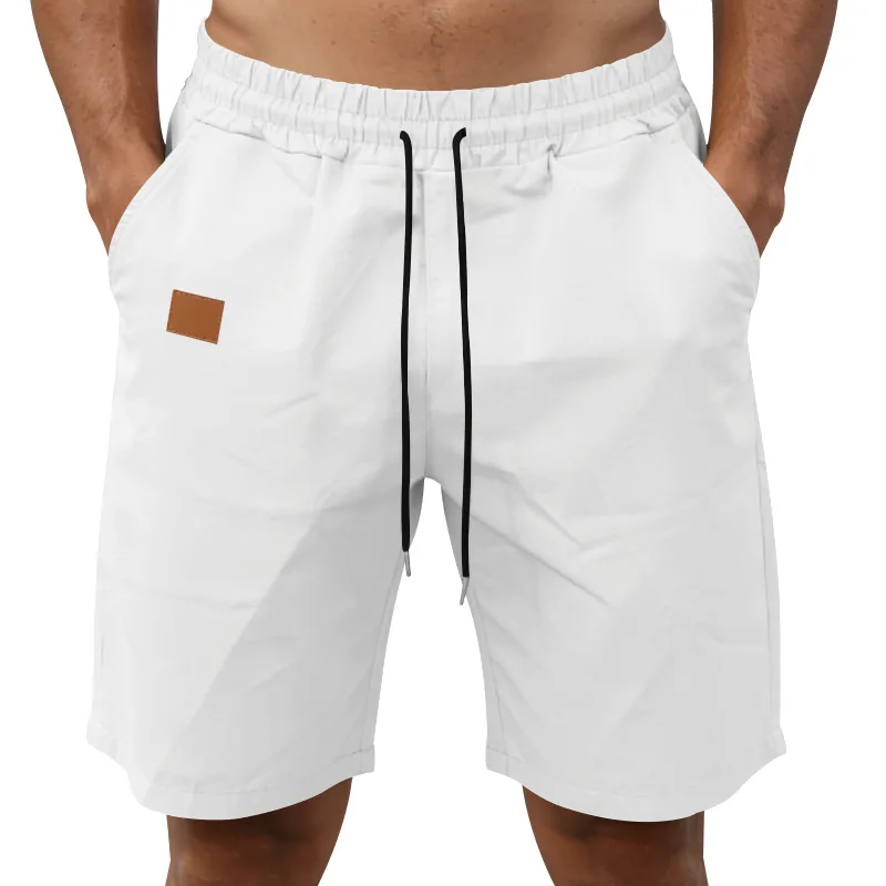 Summer Solid Color Men's Quick-Drying Loose Casual Simple Sports Five-Point Beach Shorts
