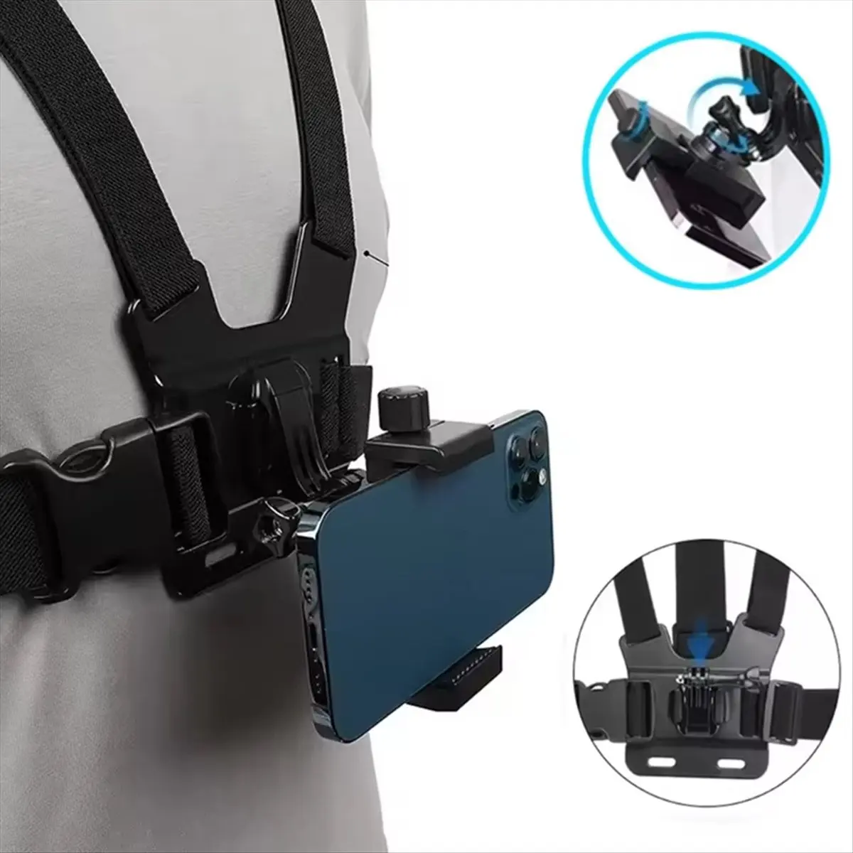 SPECIAL OFFER 360° Rotatable Smartphone Chest Strap Mount for 12/11/10/9/8 Sports Camera Stand Adjustable Phone Holder