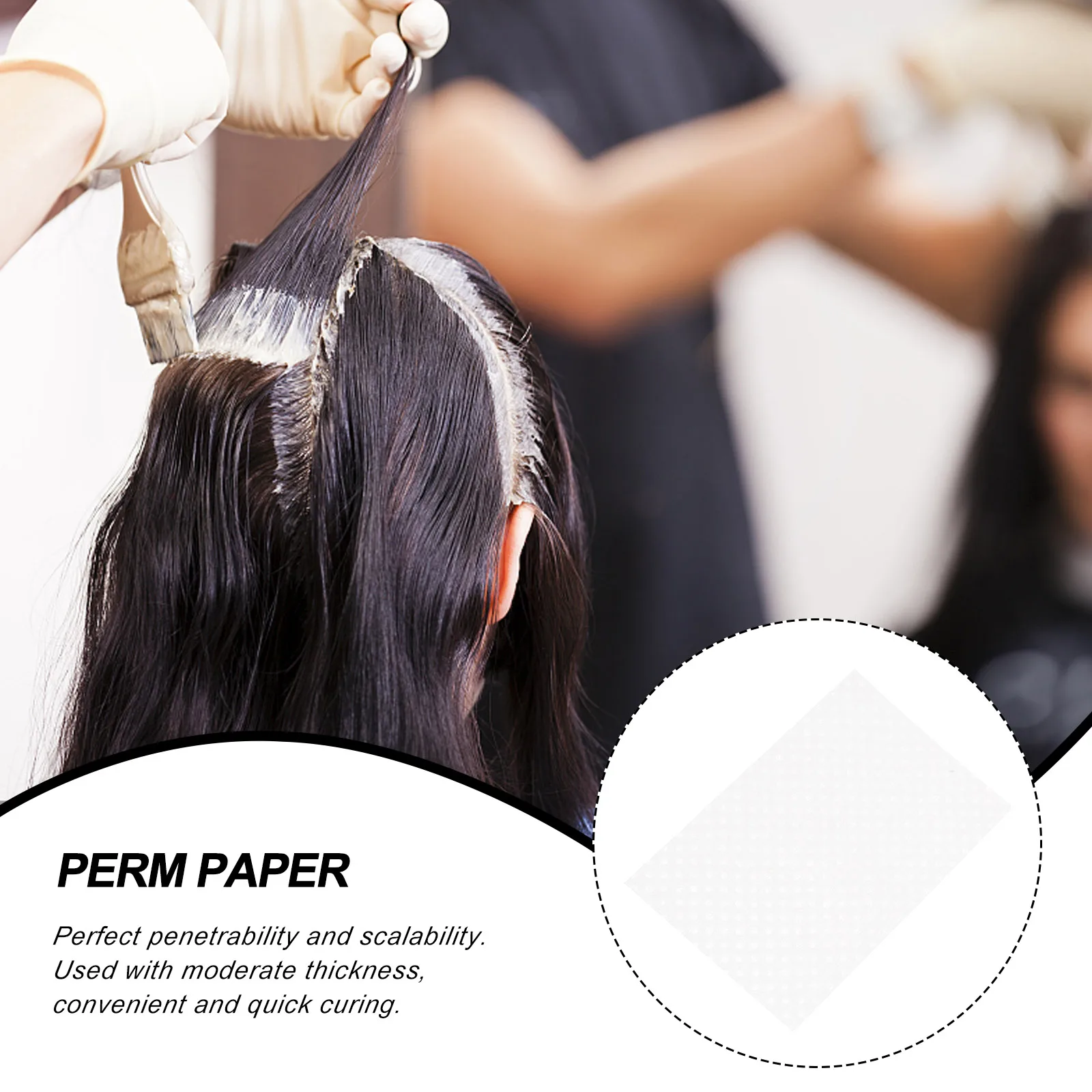 

1000 Sheets Hair Perm Paper Strong Firm Breathable Salon Quality Hairdressing Supplies Easy Use Grace Time Saving Hair Coloring