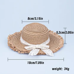 New Doll House Doll Handmade Straw Hat Sun Cap For 1/6 Doll Accessories Decoration Blyth Doll Clothes