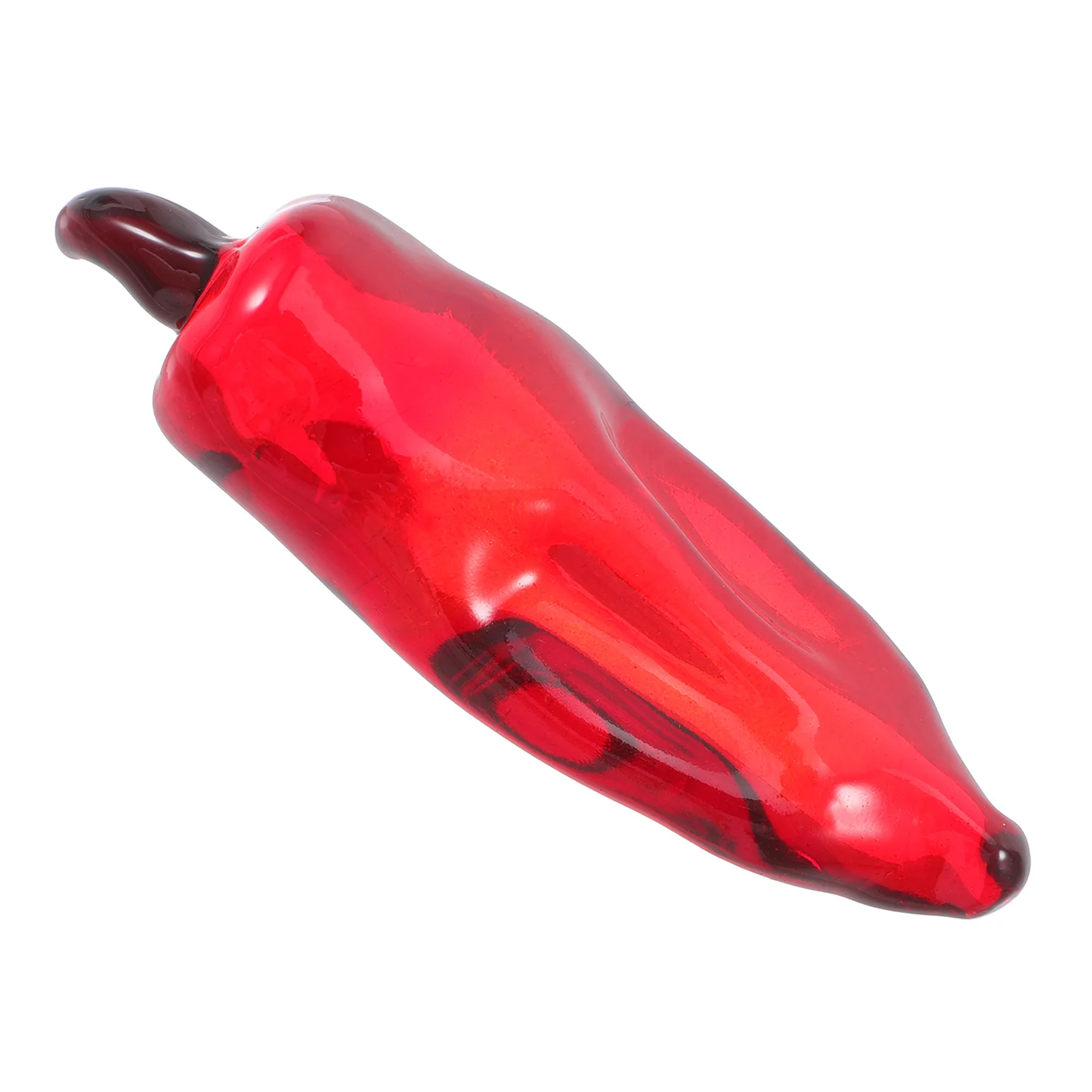 

Crystal Chili Pepper Decorative Vegetable Decor Realistic Fake Veggies for Kitchen Restaurant Tabletop Display Artificial Chili