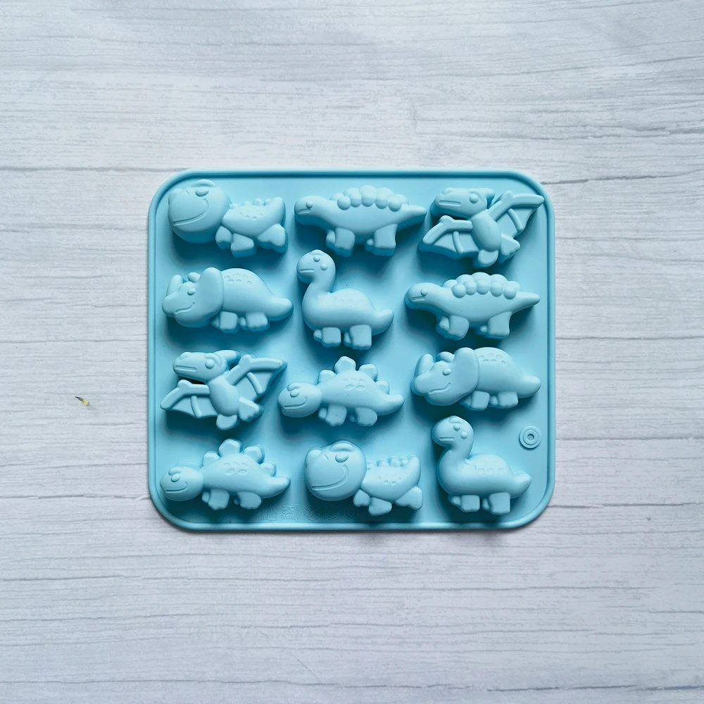 3D Dinosaur Silicone Fondant Chocolate Candy Mould Biscuit Cake Candle Soap Craft Baking Mold Decor Pastry DIY Tools