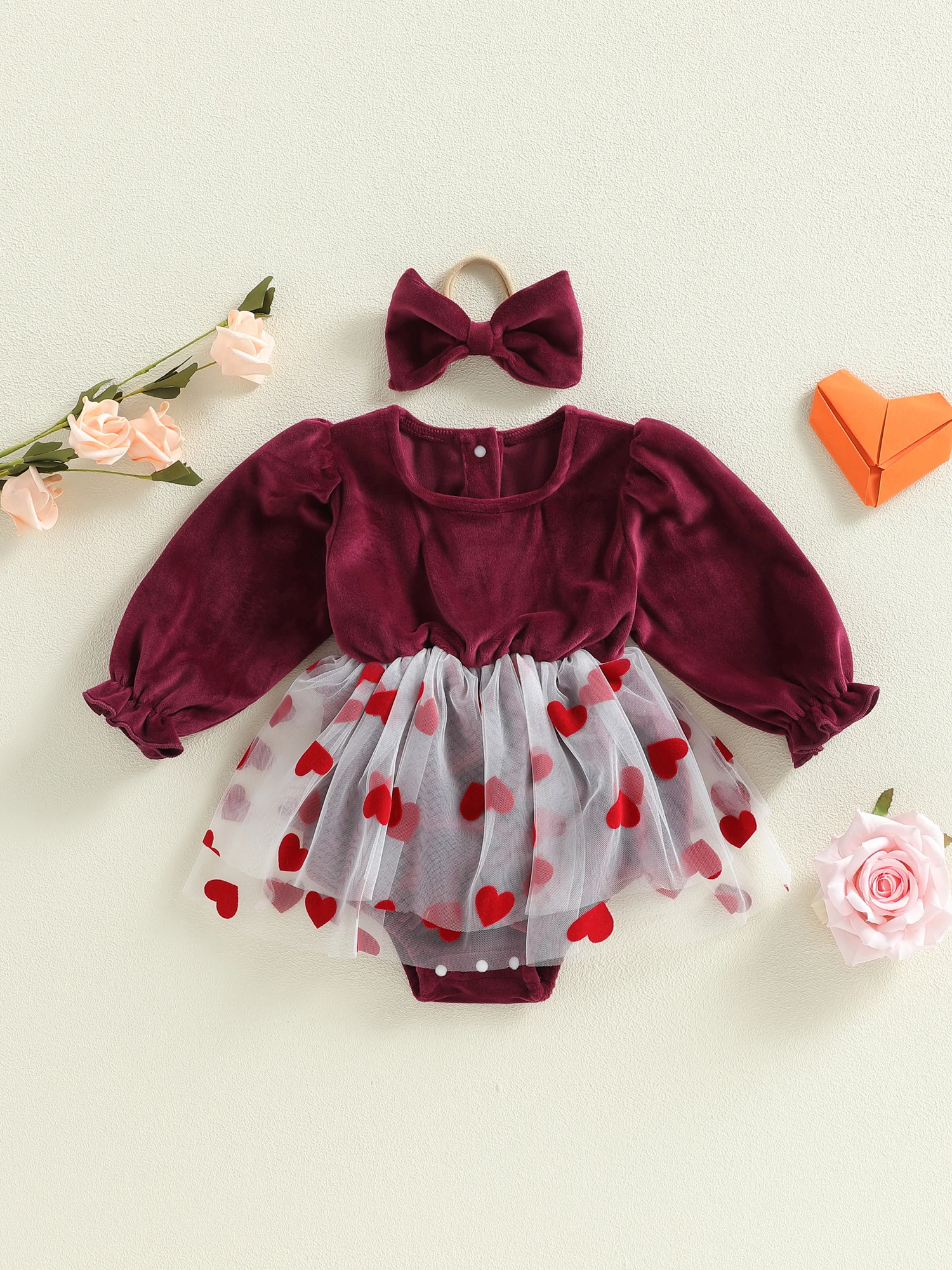 

Одежда для пасхального кролика из 3 предметов для маленьких девочек, платье-пачка с длинными рукавами и цветочным принтом, комбинезон с повязкой на голову, комплект одежды для малышей на весну