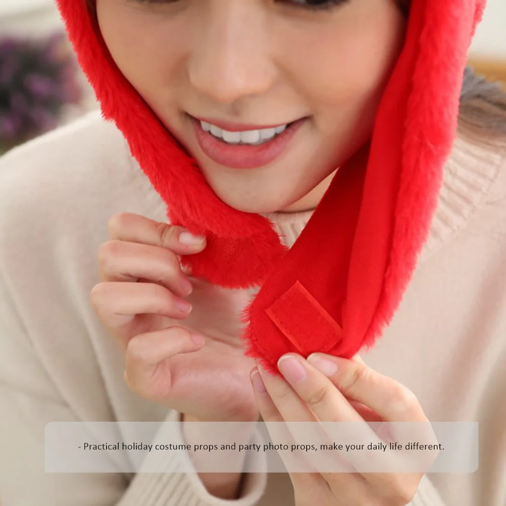 

Headwear Photo Hat Novelty Cap Funny Costume Prop Party Carnival Cosplay Soft Warm Pp Cotton Winter Accessory Christmas