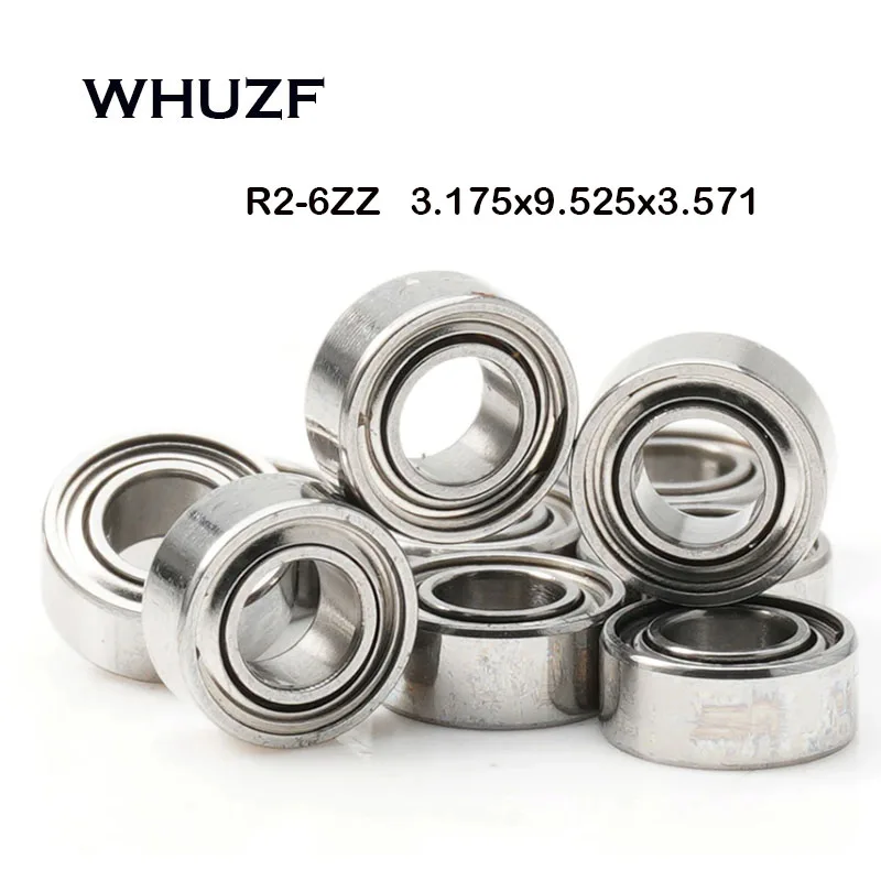 

Подшипник R2-6ZZ (10 шт.) 3,175*9,525*3,571 мм миниатюрные шарикоподшипники R2-6 ZZ для радиоуправляемых моделей