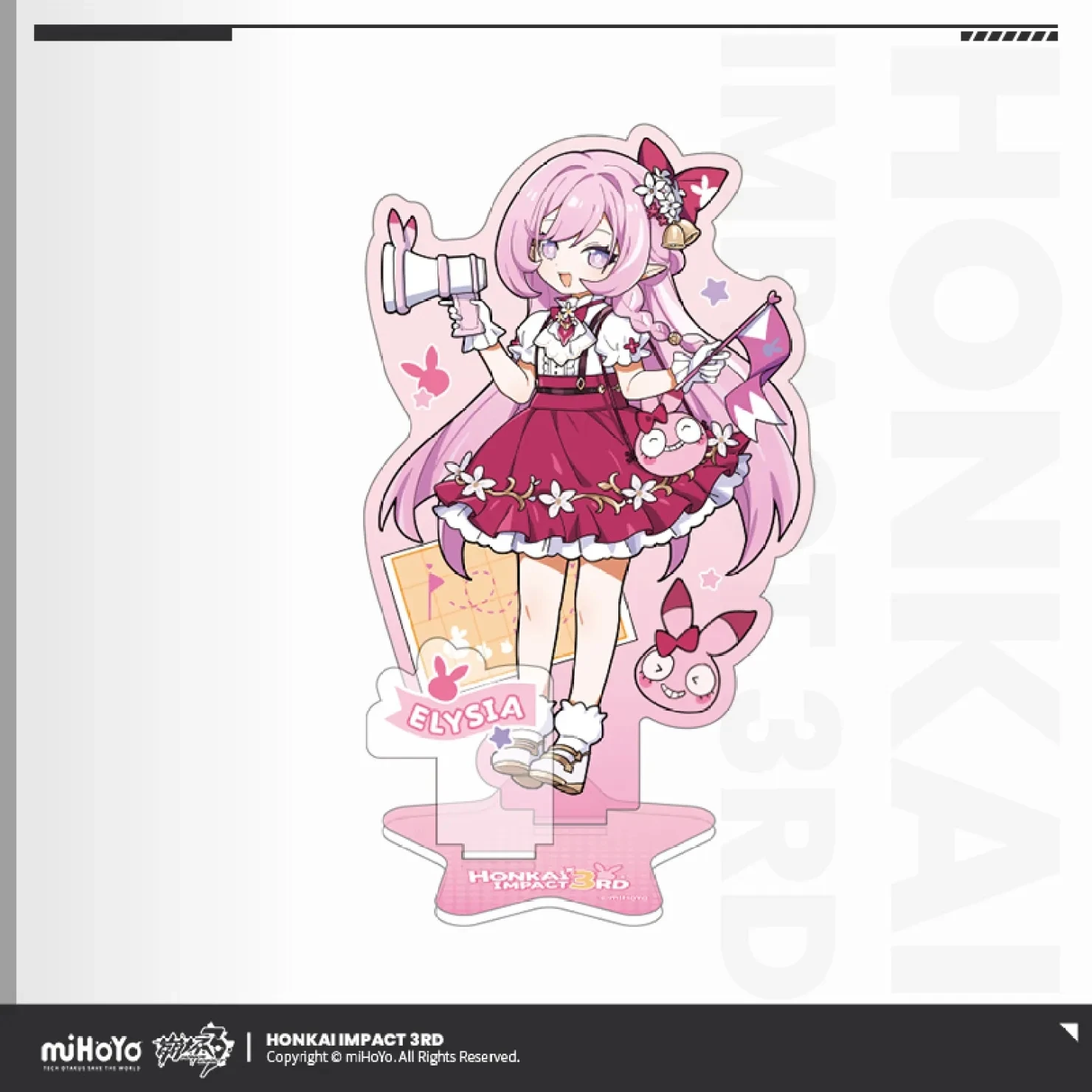 MIHOYO Genuine Acrylic Stand Game Honkai Impact 3 Cosplay Figure Amusement Park Kiana Seele Mei Cartoon Statue Anime Accessories