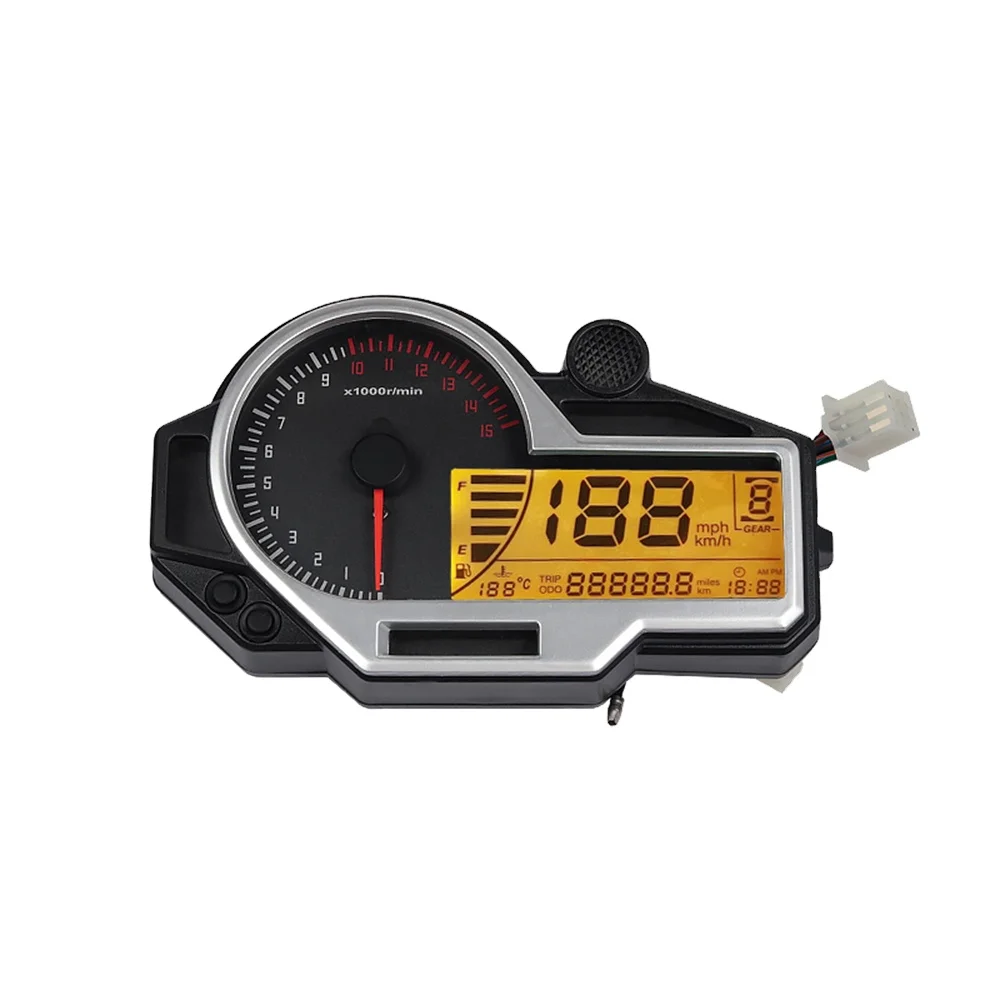 High quality universal Motorcycle Odometer For 2 4 Cylinders Tachometer ATV LCD Digital Speedometer