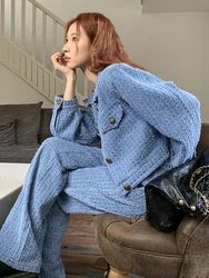 Unique Beautiful Small Fragrance Style Women's Denim Set Elegant Ageless Fashion Casual Cotton Blend Spring Collection