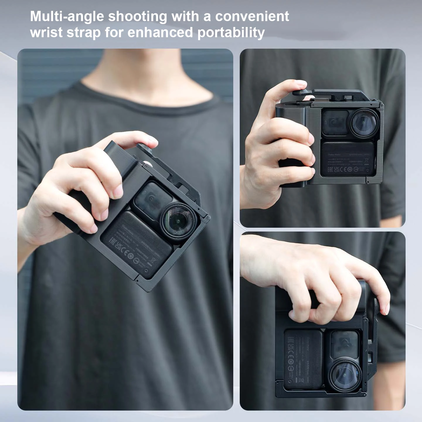 

Street Camera Handle Bracket for DJI Osmo Nano, Camera 3D Printing Street Grip Anti-Scratch Holder with Quick Release Mount