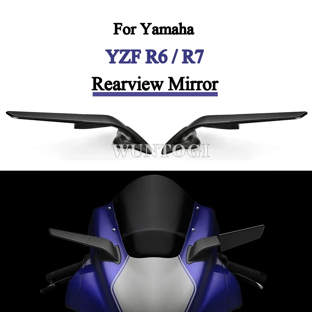 

YZF R7 World GP 60th Anniversary Stealth Mirrors Sports Mirror For Yamaha YZF R6 YZF R7 Motorcycle Rearview Mirrors Side Mirrors