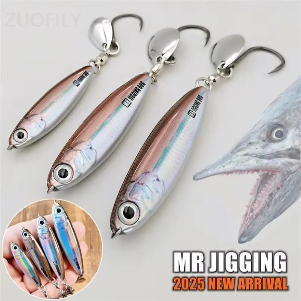 30g/40g/60g Short Chubby Iron Plate Bait Iron Plate UV Coating Mackerel Lure 3D Design Spinner Spoon 3D Spinner Spoon