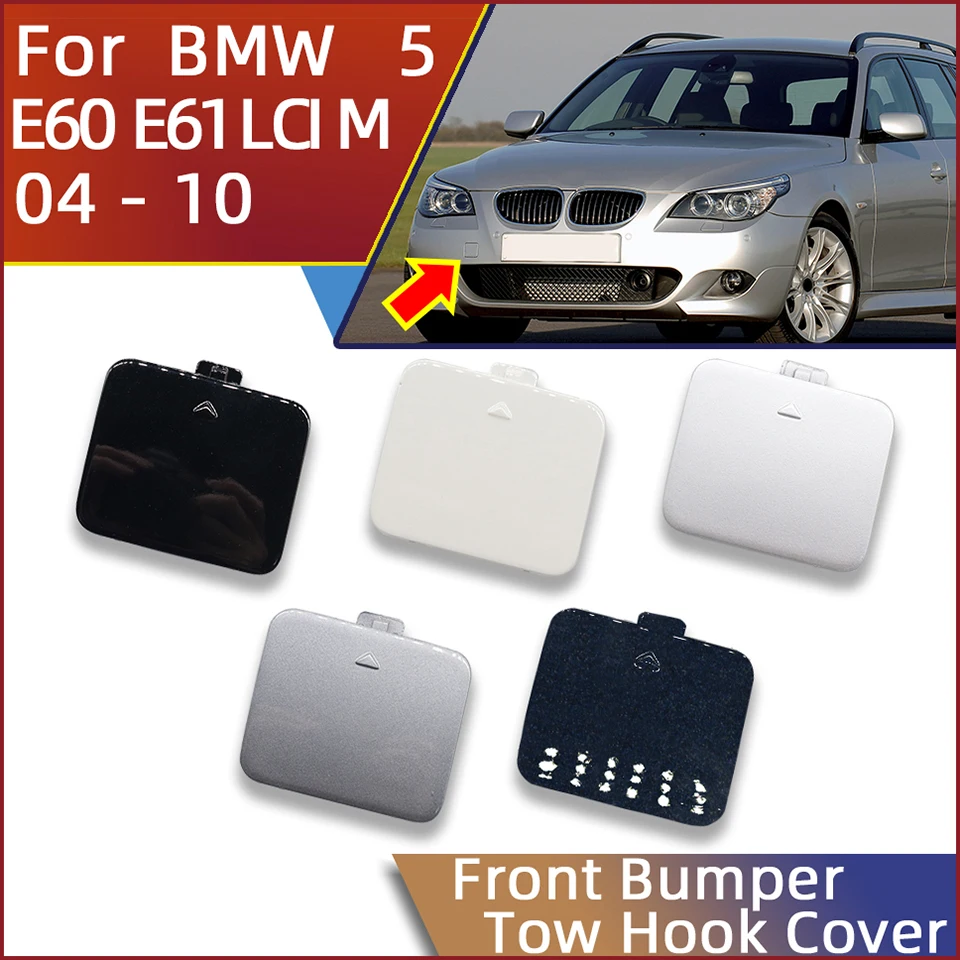 

Car Accessories Front Bumper Towing Eye Hook Shell For BMW Series 5 E60 E61 LCI M-Bumper 2004-2010 Decoration Trailer Cover Cap