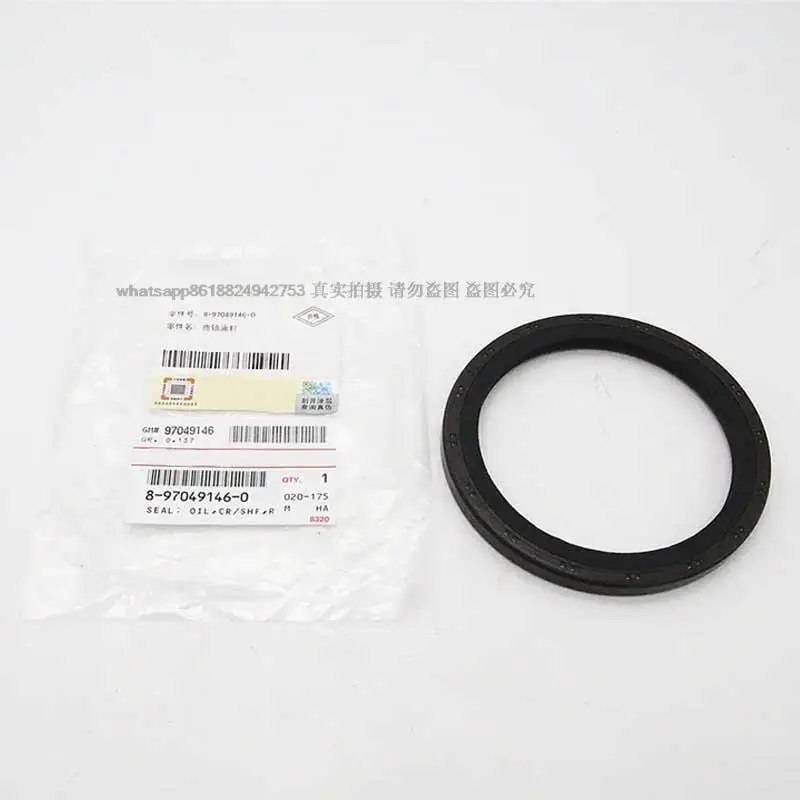 Genuine Grader excavator auto parts 4JB1 TFR TFS UCS NFR NFS 8-97049146-0 8970491460 Crankshaft rear oil seal