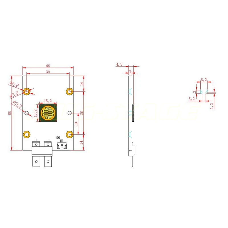 LED 400W DC45-50V 9A High Power LED Stage Light Chip Cold White 9200-9800K For LED Studio Projector Accessories