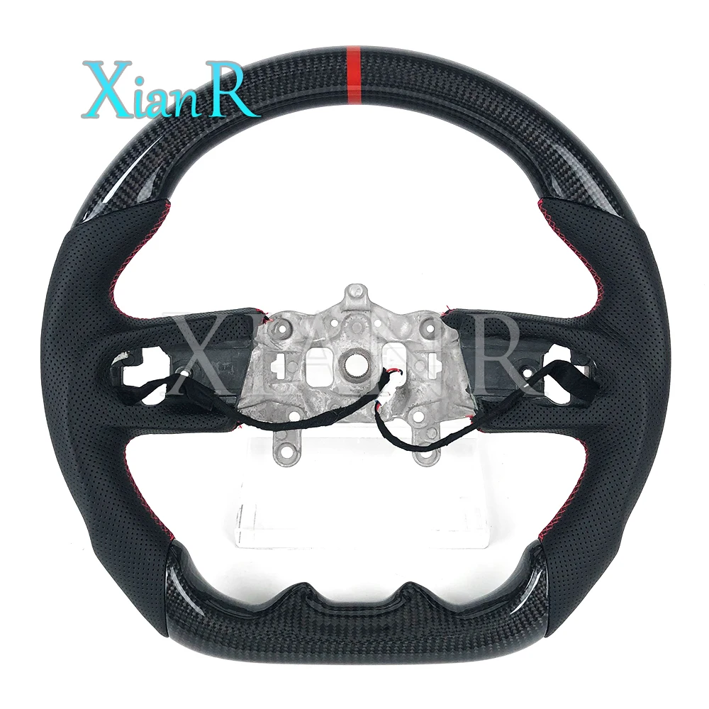 

Fit for Jeep's new Wrangler JL car interior accessories customized carbon fiber perforated leather steering wheel