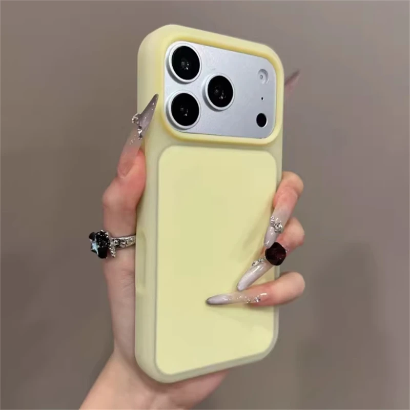 Original Flüssigsilikon Candy Jelly Farbige Matte Weiche Hülle für iPhone 18 Pro 17 16 15 Pro Max Stoßfeste Bumper-Schutzhülle – Detail 22