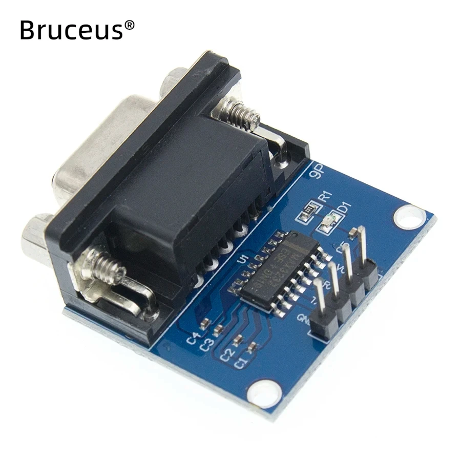 RS232 to TTL Serial Port Converter Module DB9 Connector  MAX3232