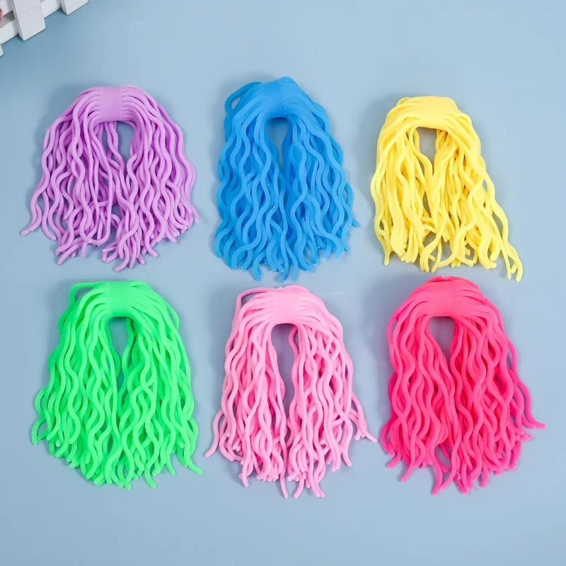 3p New TPR Elastic Simulation Noodles Children Tabletop Games Stress Relieving Elastic Rope Vent Kids Outdoor Activities Cure CN