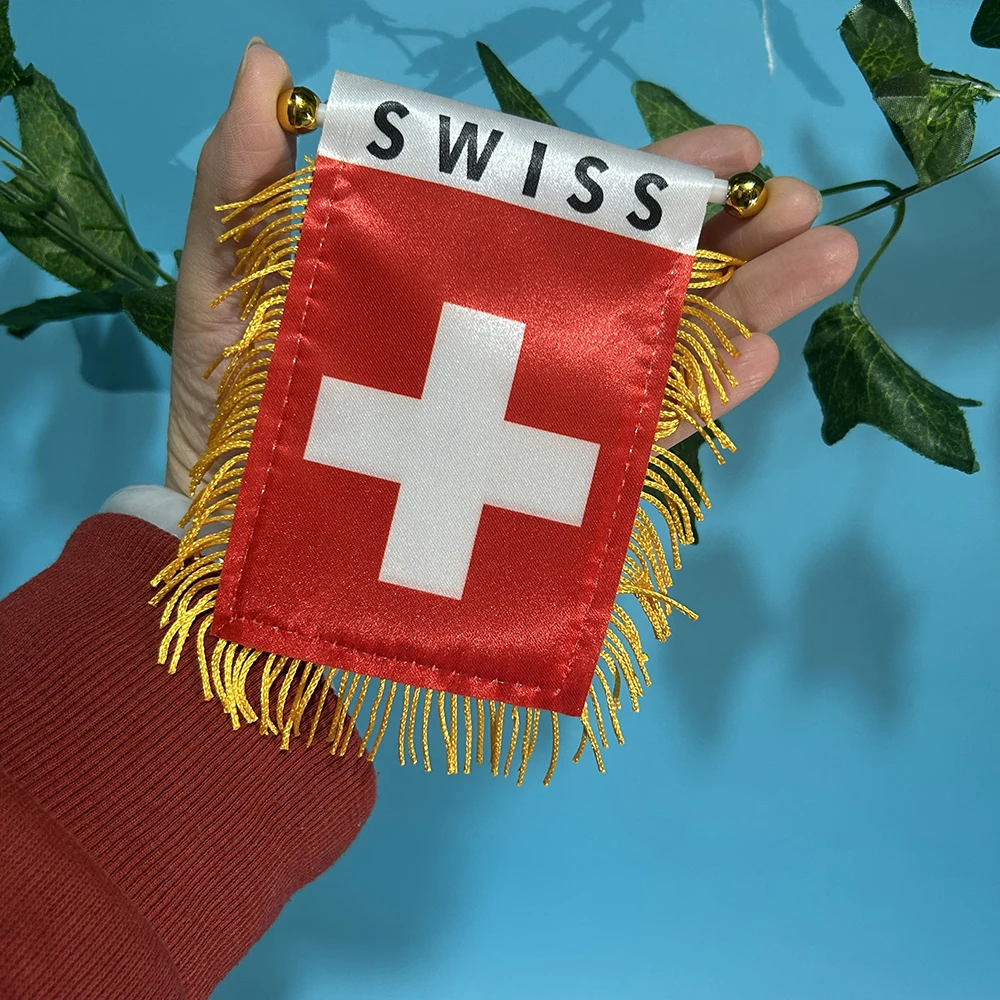 Bandera coche SKY FLAG Suiza para ventana, poliéster impresa