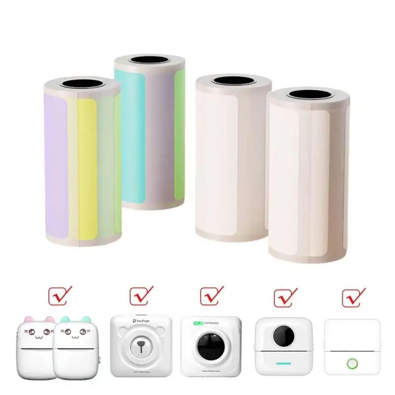

5Rolls 15MM 30MM Thermal Paper Self-adhesive Printing Label Papers Sticker For Pocket Mini Printers For Paperang P1 P6 A8 Series