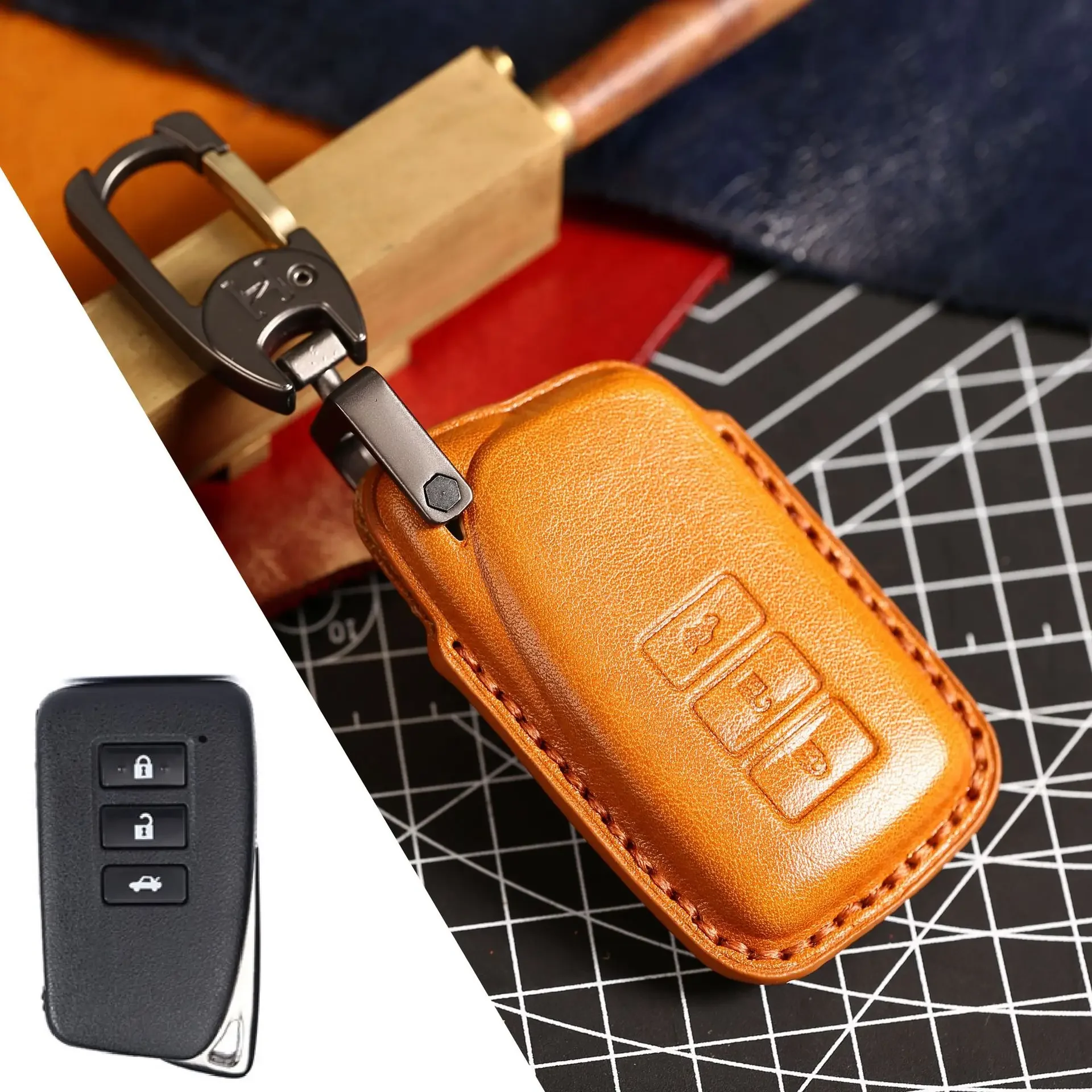 

1pc 3 Buttons Car Remote Key Case Cover For Lexus IS ES GS RC NX RX LX 200 250 350 GX LS UX GS 260 300 NX200 NX300 RX350 ES300