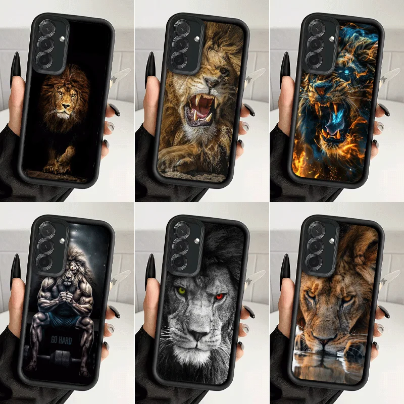 Lion Male Man King Shockproof Phone Case For Samsung A13 A14 A15 A16 A17 A33 A34 A35 A36 A37 A53 A54 A55 A56 A57 A23 A24 A25 A26