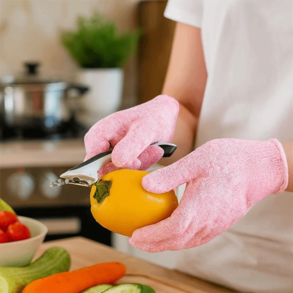 

5 Level Anti-cut Gloves HPPE Stab Resistant Cut Resistant Gloves Professional Wear-Resistant Protective Gloves Glass Handling