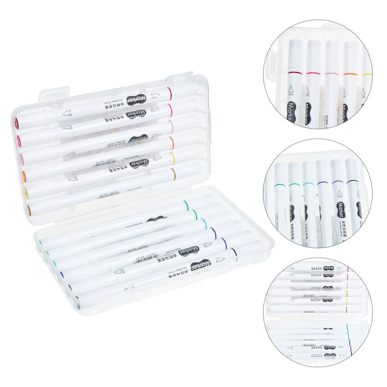 

1 Set Acrylic Paint Markers Dual Tip Art Marker Pens For Kids Adults Drawing Painting Diy Coloring Supplies School Stationery