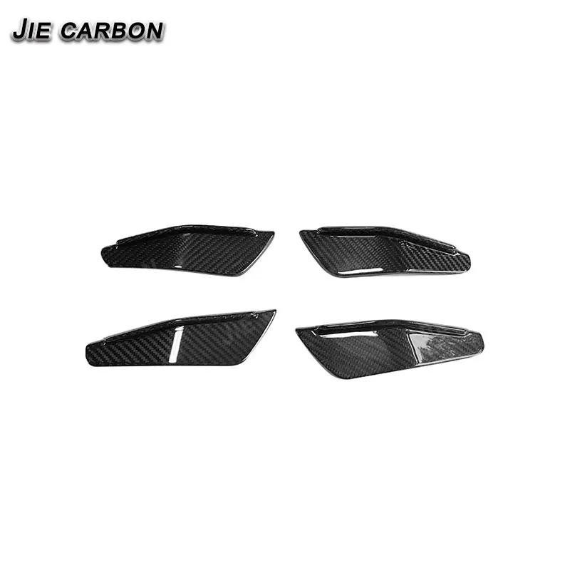 For BMW M2 G87 High Quality Dry Carbon Fiber Car Front Bumper Fins Wind Knife Trim Cover Parts Body kit 2022+