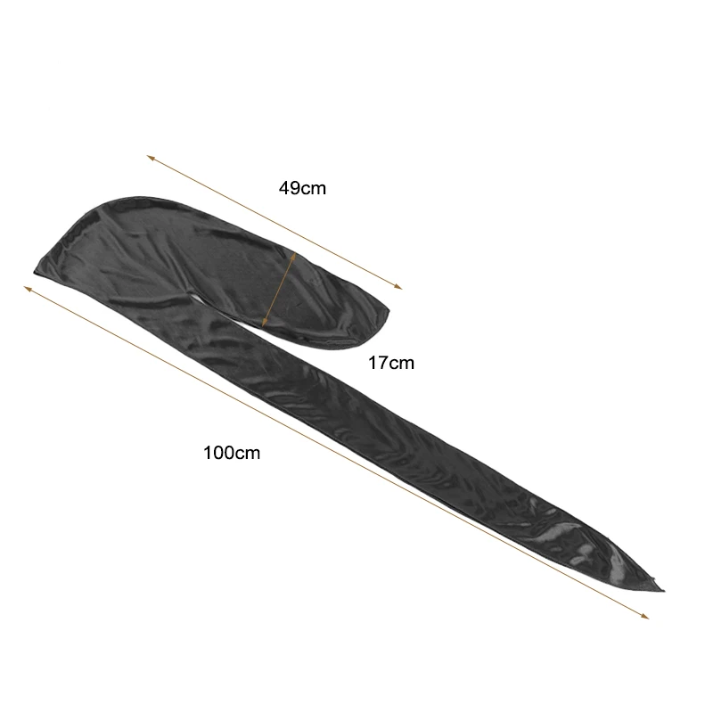 2 Stück seidige Satin-Durags für Herren, Designer-Mützen mit langem Schwanz, Doo-Lappen-Kappen, Du-Rags für Damen, Seidensatin-Krawatte, Do-Lappen-Kappe für Wellen – Detail 1