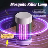Electric Shock Mosquito Killer Lamp Rechargable 1200mAh Fly Trap Zapper Insect Killer Repellent Bedroom Outdoor Anti Mosquito