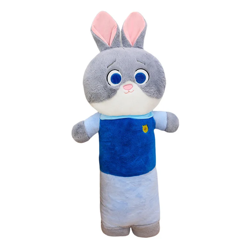 Disney Zootopia Stuffed Animal Plush Long Body Pillow Toy Judy Hopps Rabbit Nick Wilde Fox - Soft Doll Gift For All Ages Gift