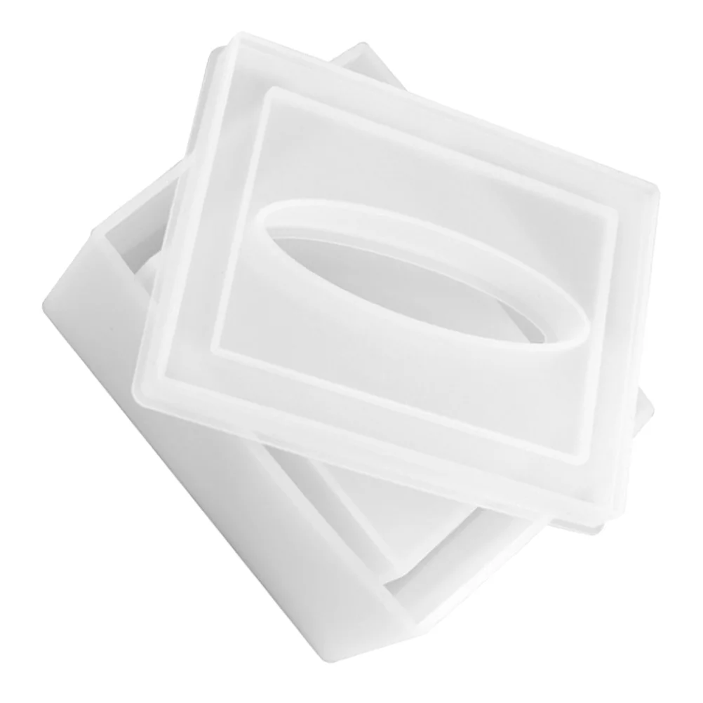 1Set Tissue Organizer Mold Practical Modeling Design Suitable Home Mall Office DIY Handicraft Project Tissue Box Mold